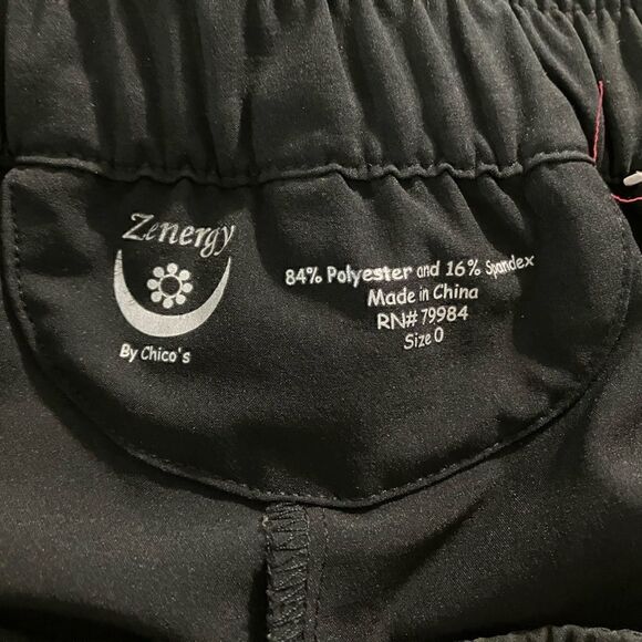 Zynergy by Chico’s Black Performance Athleisure Pants Sz Small - Picture 5 of 6